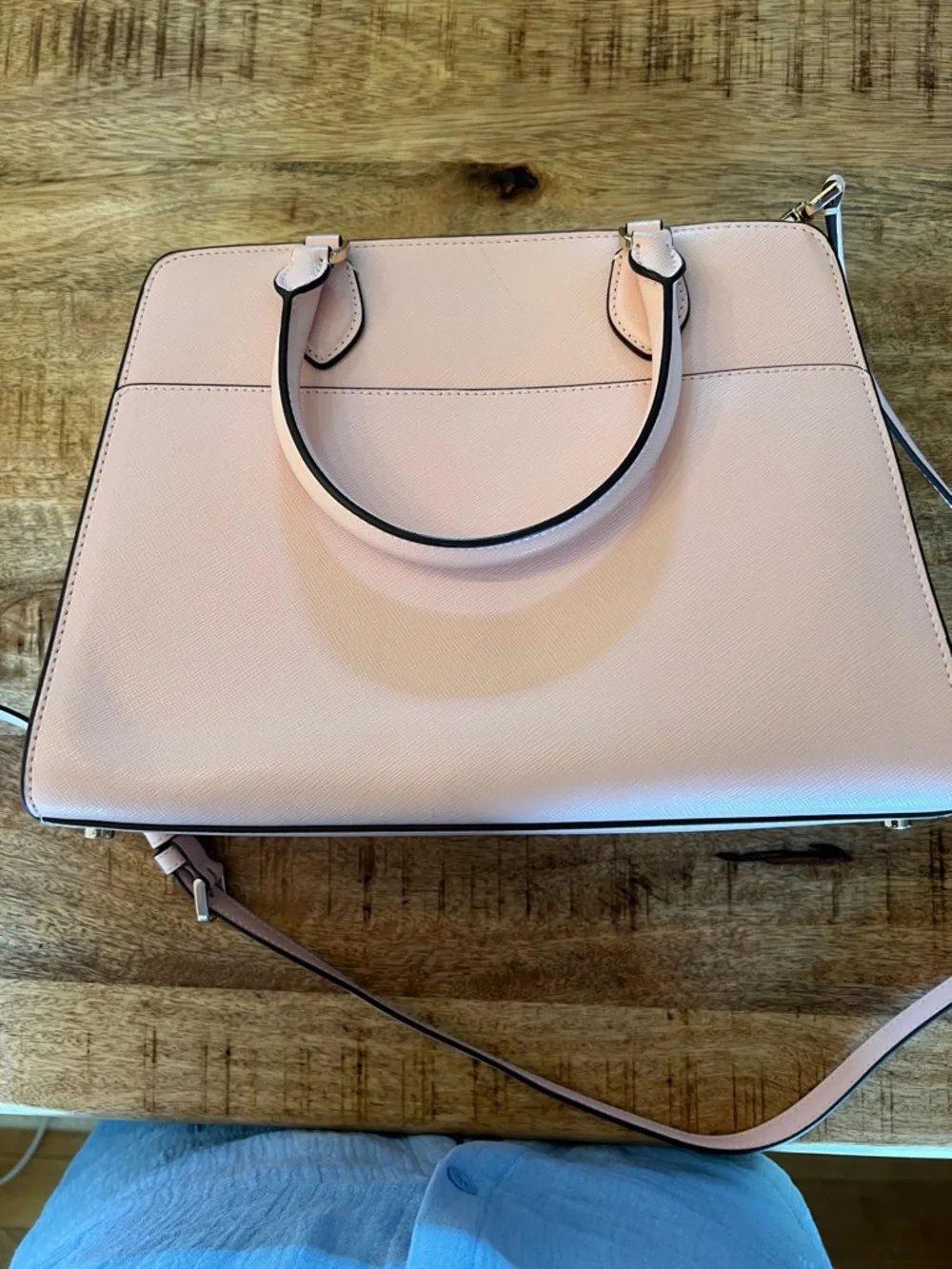 kate spade ♠️ Blush Pink Top-Handle Satchel with Detachable Strap